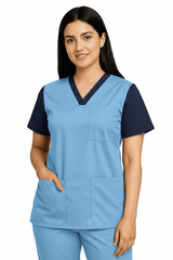 Women’s Duple Scrubs – Sky Blue
