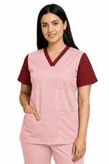 Women’s Duple Scrubs – Soft Pink