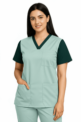 Women’s Duple Scrubs – Aqua Mist